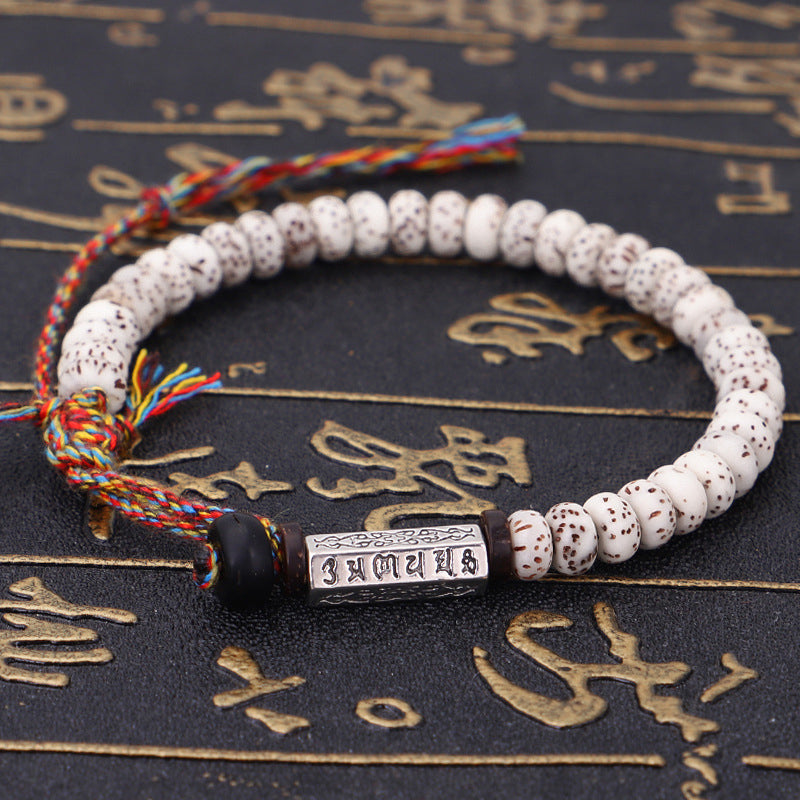Tibetan Bodhi Seed Bracelet Buddhist Lucky Knots Meditation Bracelet