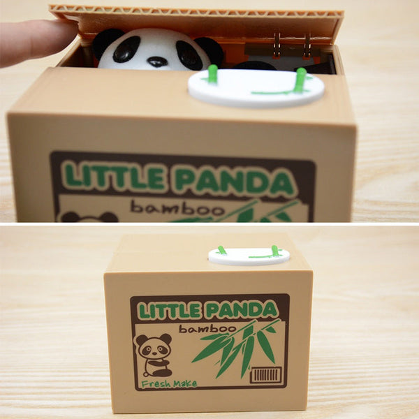 Little Panda Coin Money Box Cute Saving Bank