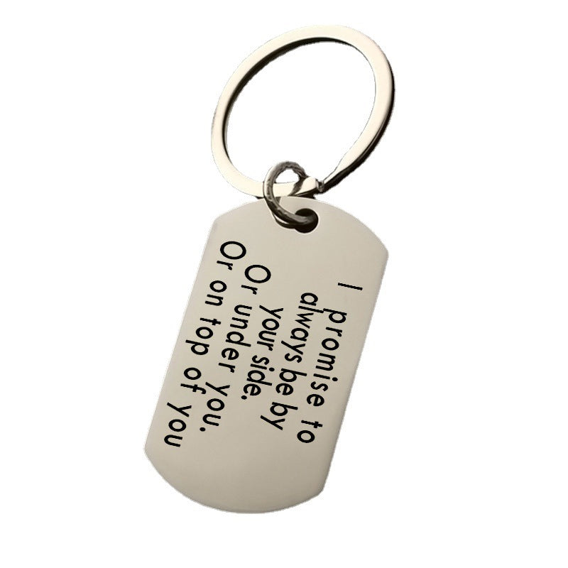 I Promise to Always Be by Your Side - Love Keychain