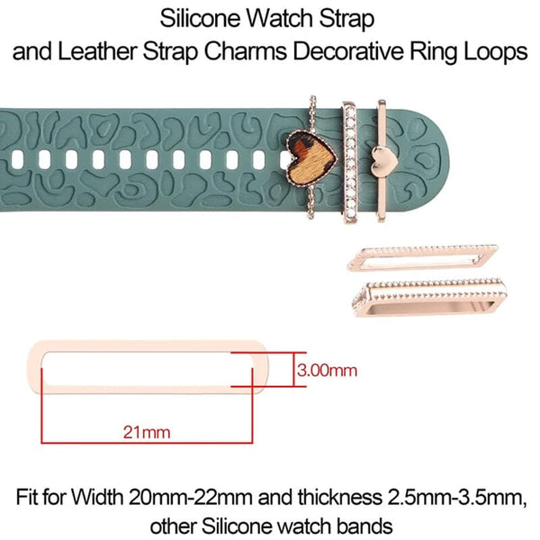 Apple Watch Silicone Bands Decorative Rings