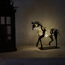 Handmade Metal Horse Sculpture "Adonis"