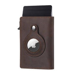 Multifunctional Wallet with Apple AirTag Case Cover Smart Anti-lost RFID Wallet