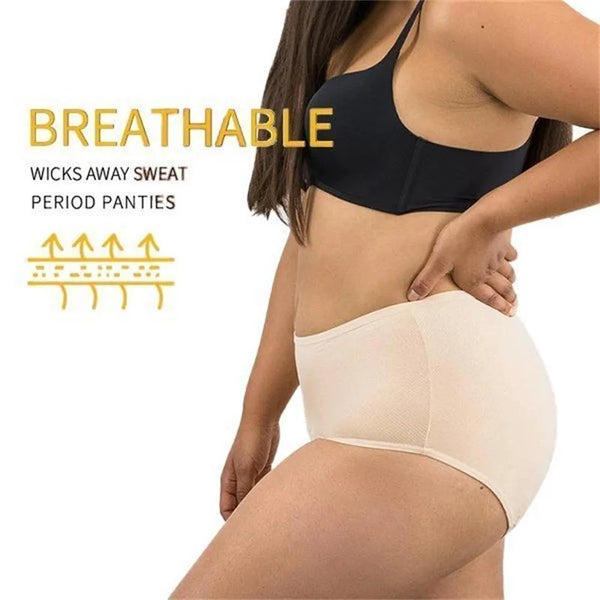 Women Threelayer Leakproof Panties, Upgrade High Waist Leak Proof