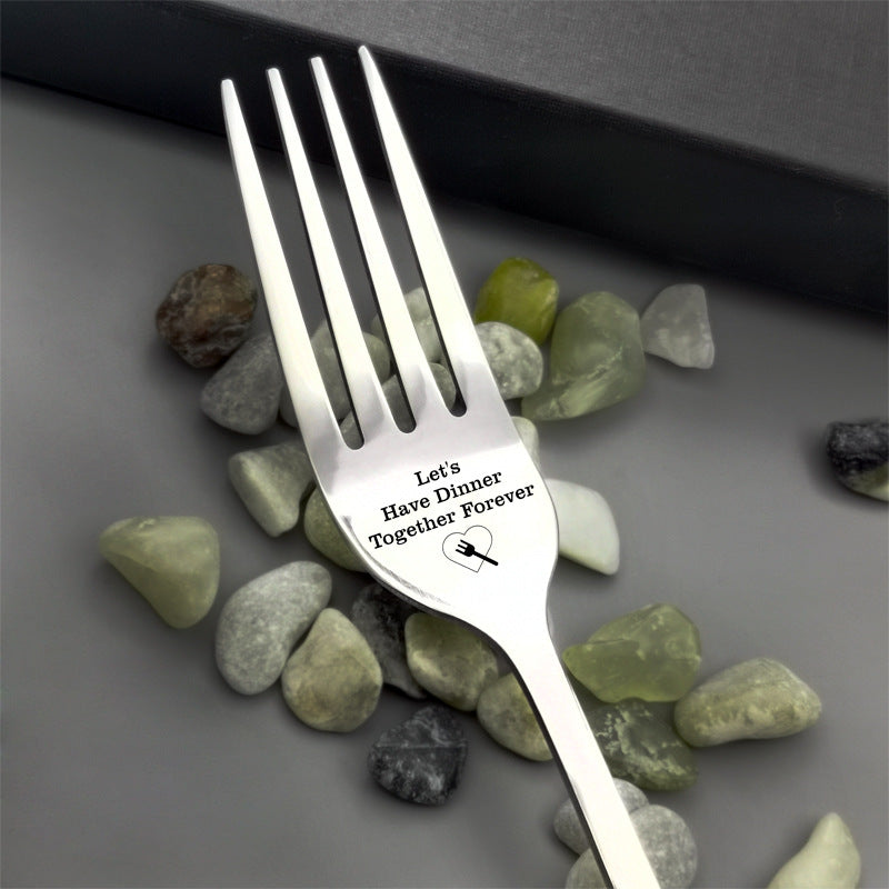 🍴Inspirational Engraved Fork - Best Funny Gift For Loved One🥂