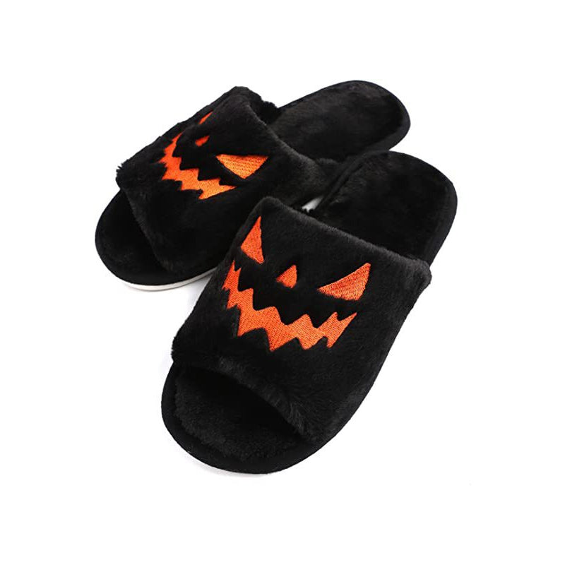 Halloween Pumpkin Lantern Slippers