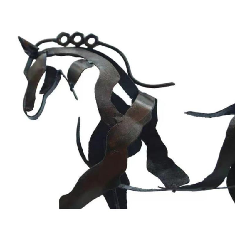 Handmade Metal Horse Sculpture "Adonis"