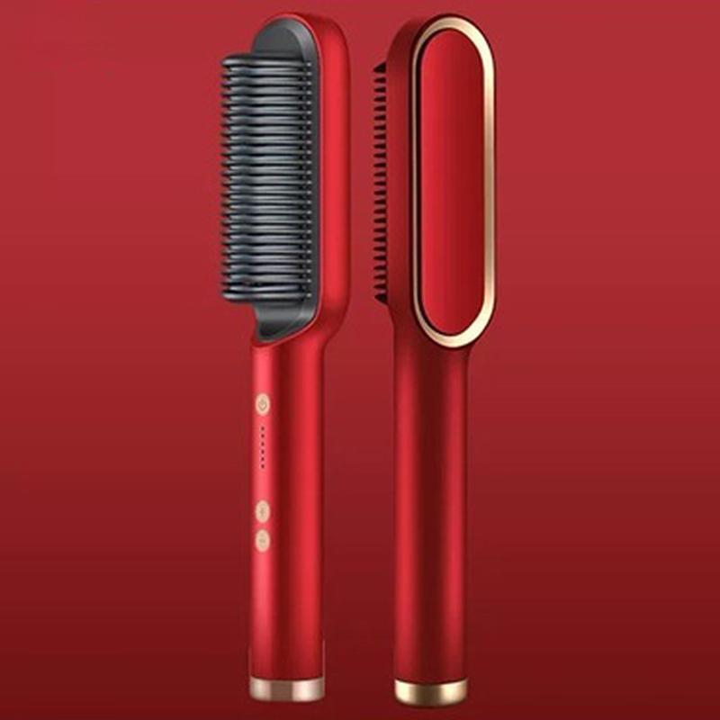 Negative Ion Hair Straightener Brush Multifunctional Straightening Comb