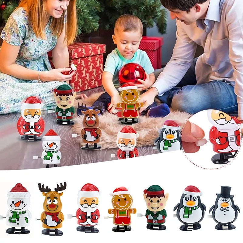 🎅Christmas Wind Up Toys, Stocking Stuffers Assorted Jumping Walking Clockwork Toys