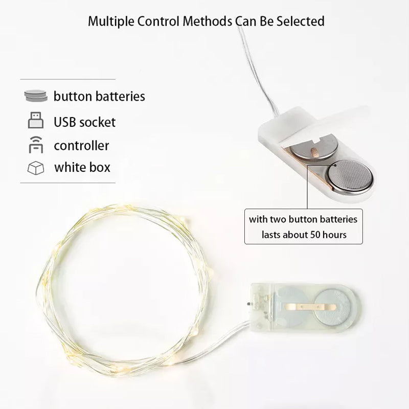 USB Remote Control Copper Wire Light String for Holiday Decoration