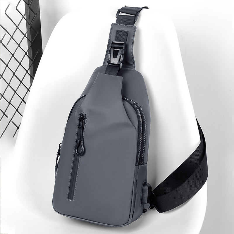 Anti-Theft Crossbody Sling Bag With USB Charging Waterproof Shoulder Backpack
