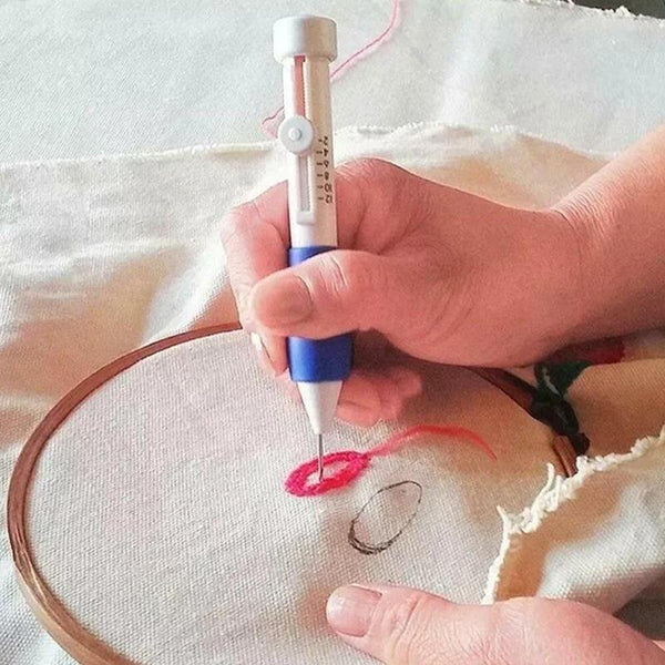 DIY Magic Embroidery Pen Set Punch Needles