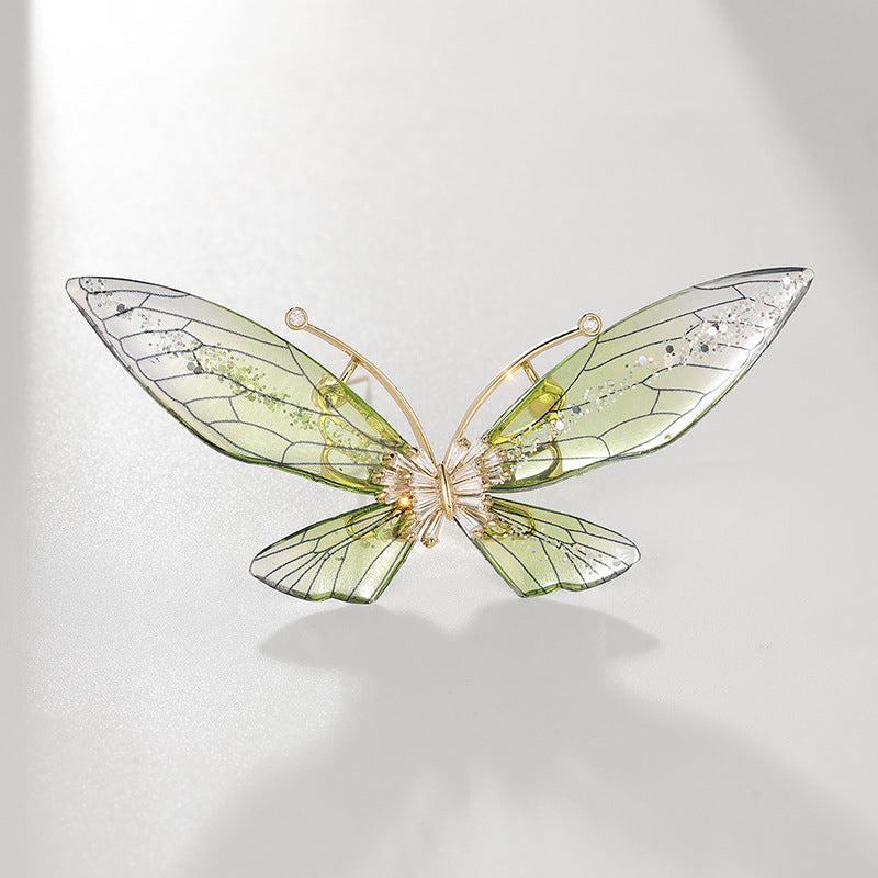 14K/18K Crystal Rhinestone Dragonfly Brooch Pin