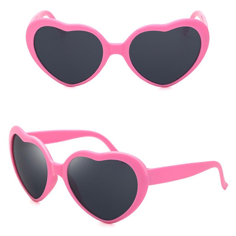Magic Heart Shaped Sunglasses Special Heart Effect Trippy Shades