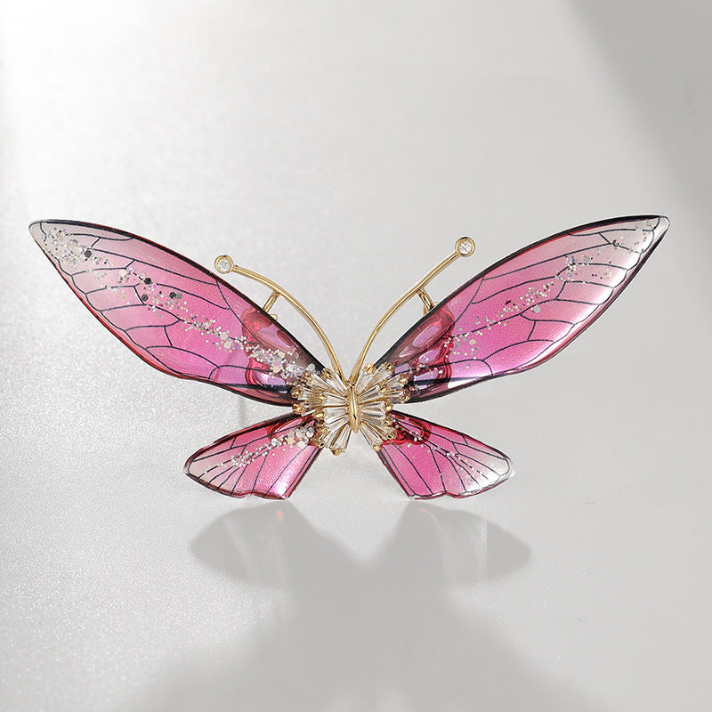 14K/18K Crystal Rhinestone Dragonfly Brooch Pin