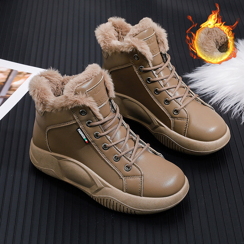 Women's High Top Thick-soled Casual Shoes Martin Boots