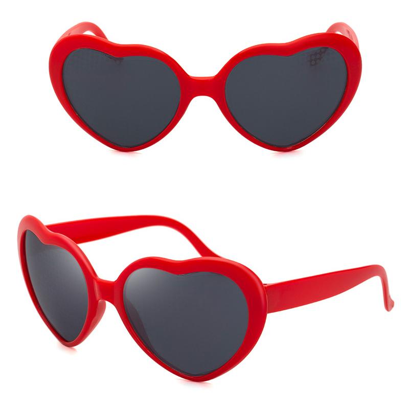 Magic Heart Shaped Sunglasses Special Heart Effect Trippy Shades