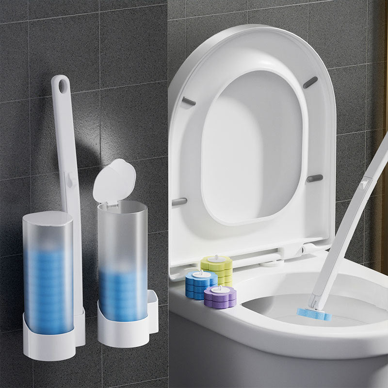 Toilet Wand Kit, Disposable Toilet Cleaning System with 18 Refill Heads