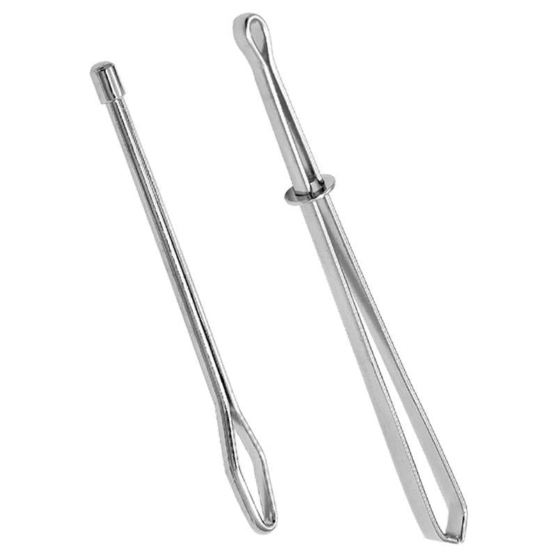 2pc Diy Rope Guide Forward Device Tool Elastic Silver Clip Needle Sewing Utility