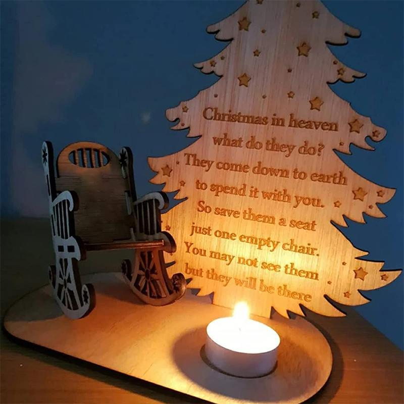 Wooden Christmas Remembrance Ornament
