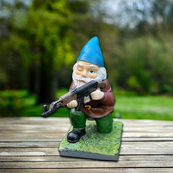 Military Garden Gnome With Camouflage Uniform
