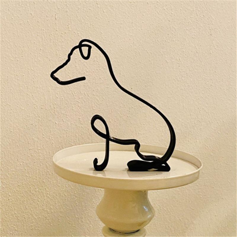 Dimoohome Dog Minimalist Art Sculpture