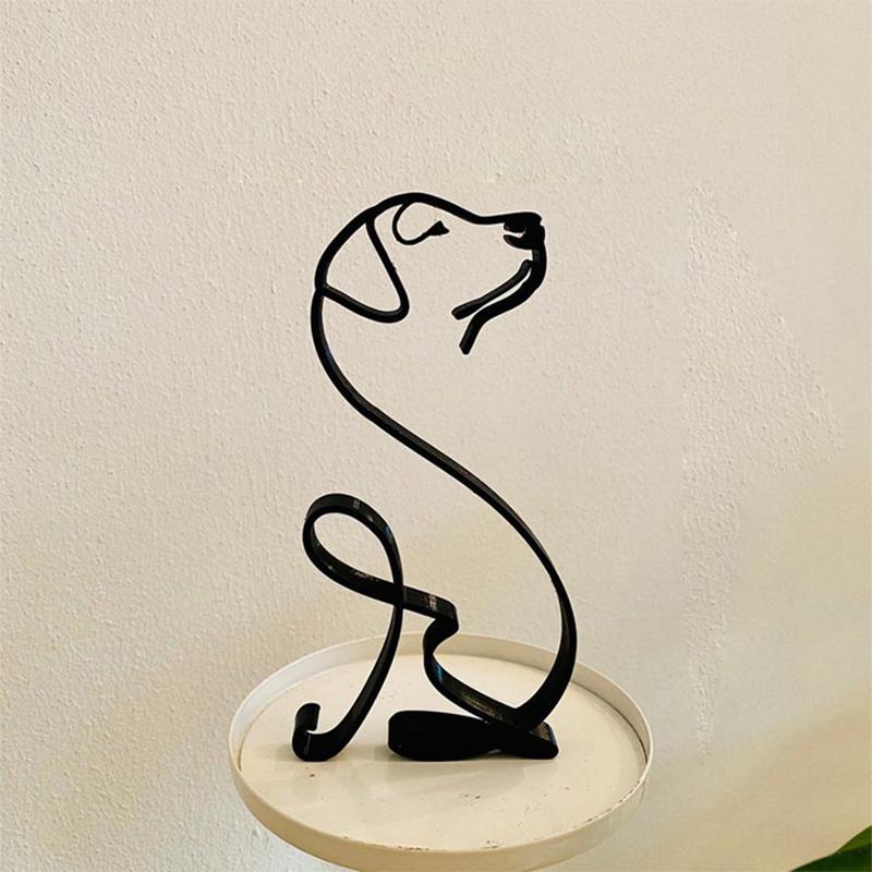 Dimoohome Dog Minimalist Art Sculpture
