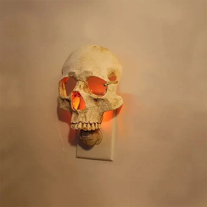 Hyper-realistic Human Skull Night Light