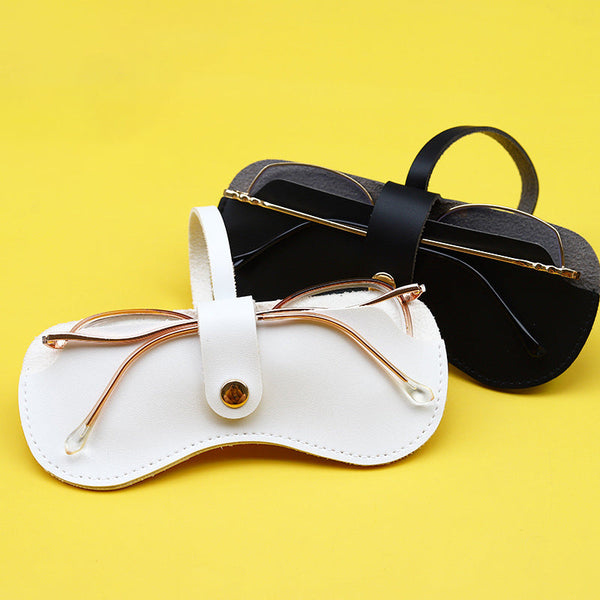 Soft Leather Sunglasses Bag Portable Glasses Case Holder
