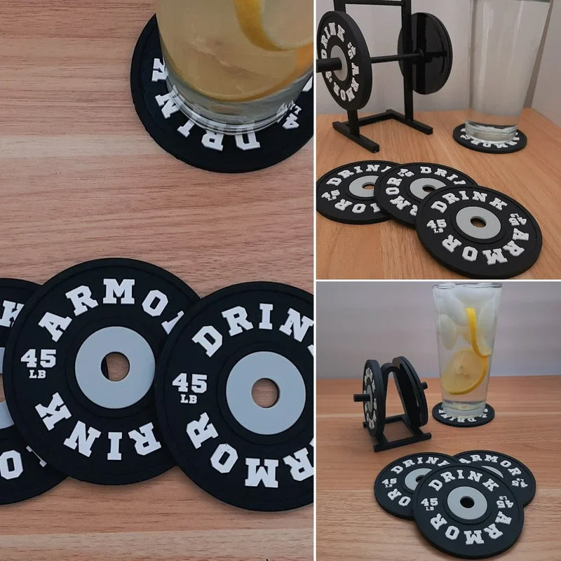 Weight Plate Coaster Set of 4