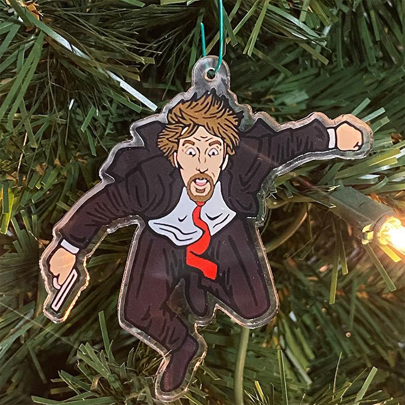 Die Hard - Wooden Christmas Advent Calendar with Hans Gruber Ornament