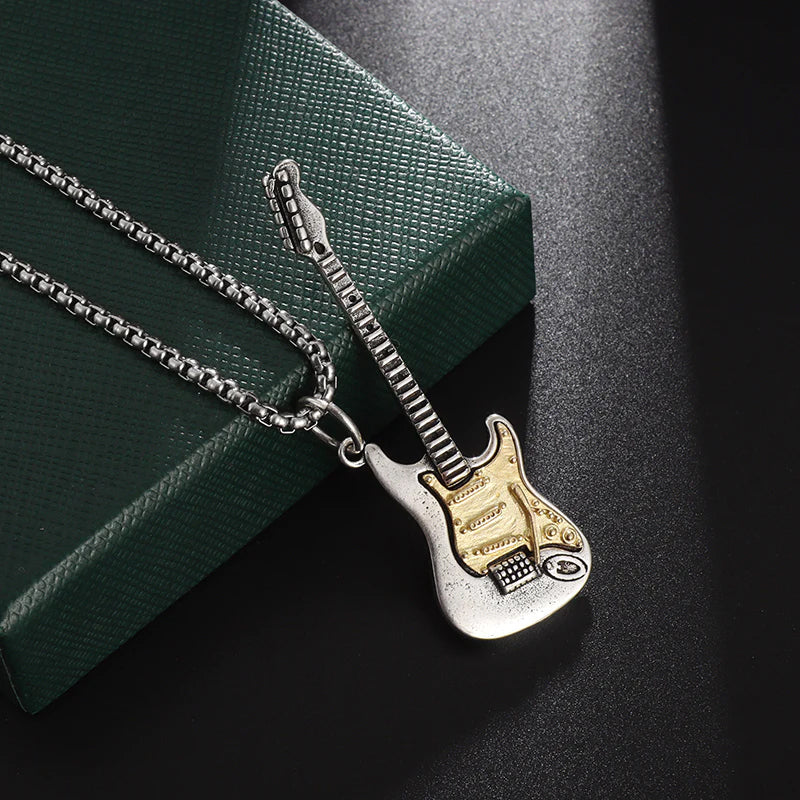 Stratocaster Guitar Necklace - Gift for Music Lovers