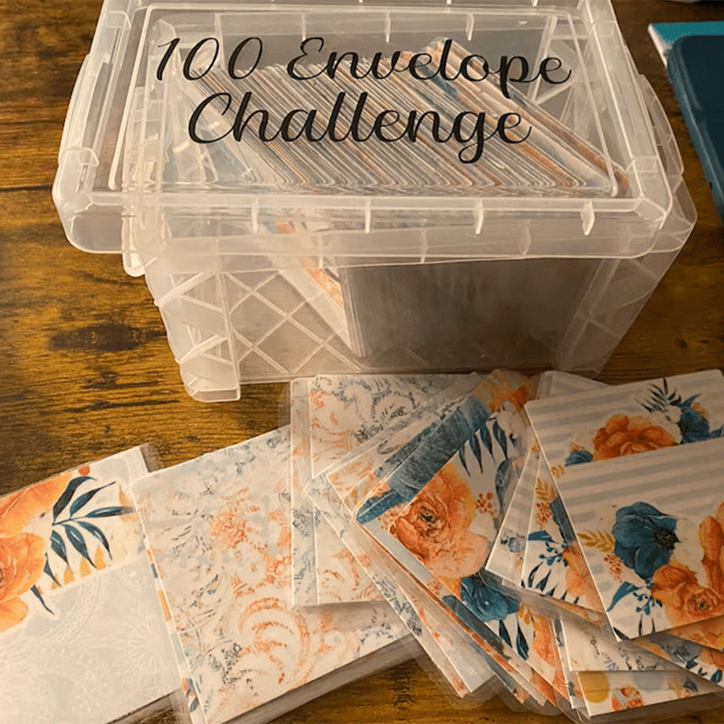 100 Envelope Challenge Box Set for Budgeting Planner & Saving, Easy & Fun Way to Save
