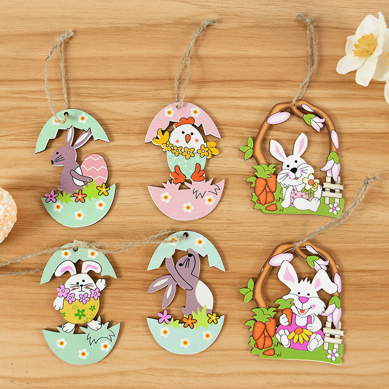 Easter Cartoon Bunny Pendants