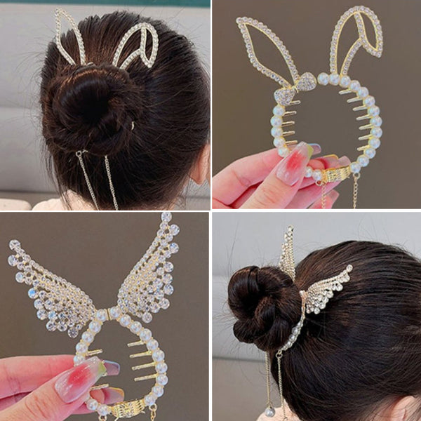Elegant Ponytail Hair Button – dimoohomeuk