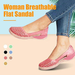 Woman Round-toe Hollow-out Breathable Sandals