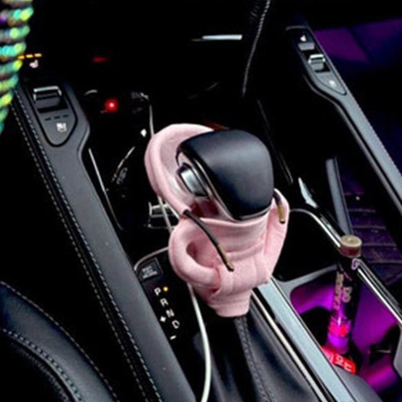Universal Car Gear Shift Knob Hoodie Cover Funny Car Interior Gear Lever Decor