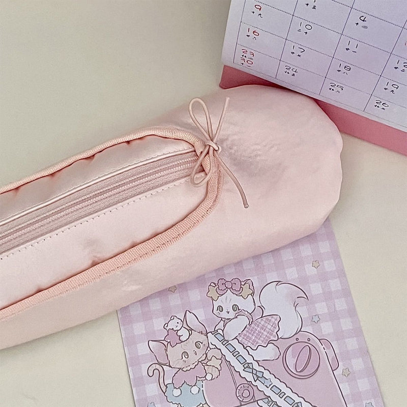 Personalized Pink Ballet Shoe Style Makeup Bag