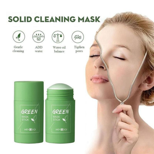 Poreless Deep Cleanse Mask Stick, Clay Purifying Blackheads Remover Mask