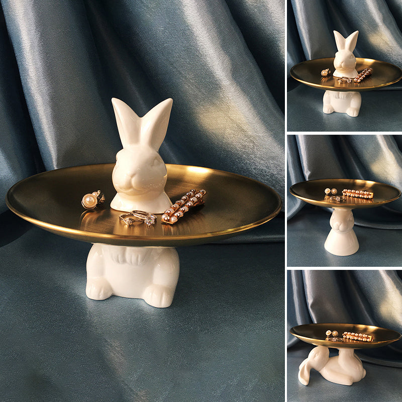 Ceramic Rabbit Plate