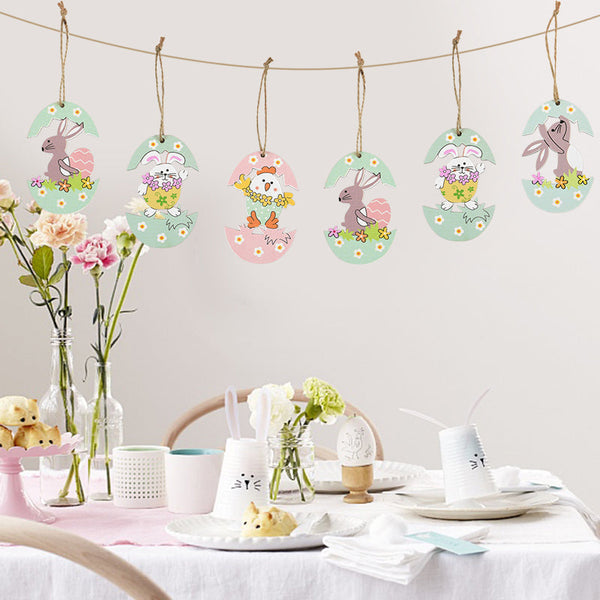 Easter Cartoon Bunny Pendants