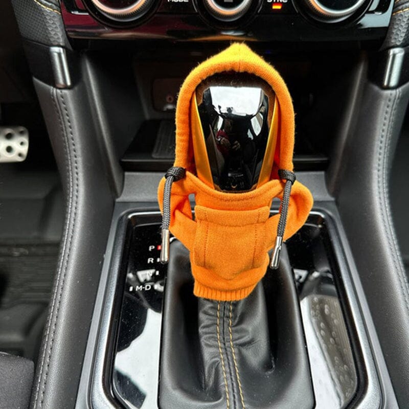 Universal Car Gear Shift Knob Hoodie Cover Funny Car Interior Gear Lever Decor