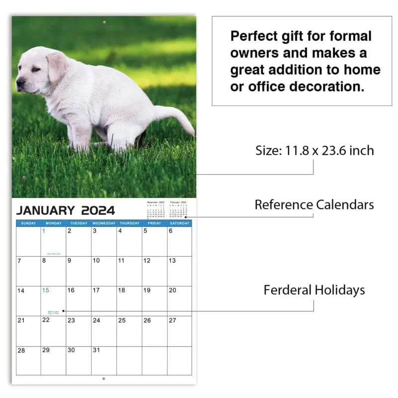 2024 The Funniest Calendar Of This Century | The "Artistic Expression" Of Furry Friends