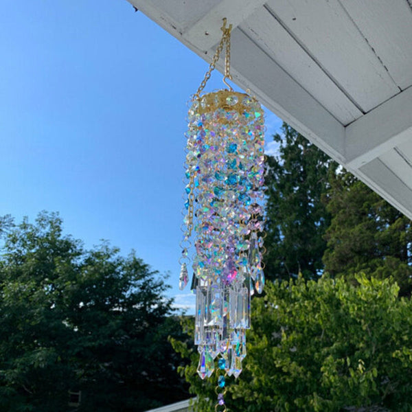 Aurora Crystal Glass Wind Chime