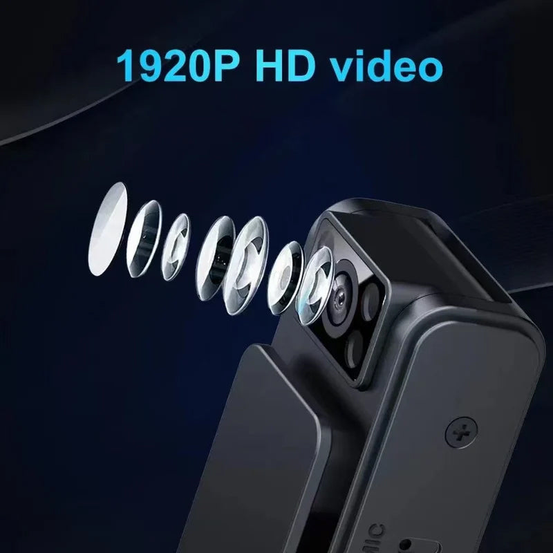 HD 1080P Portable Magnetic Back Clip Camera