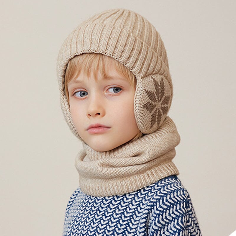 Winter Beanie Hat Scarf Sets Unisex Warm Knit Hat for Kids and Adults
