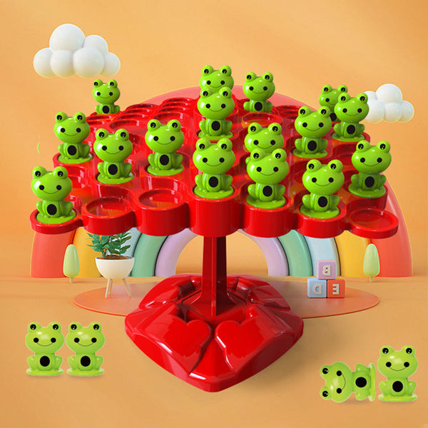 Children Balanced Tree Frog Toy Set