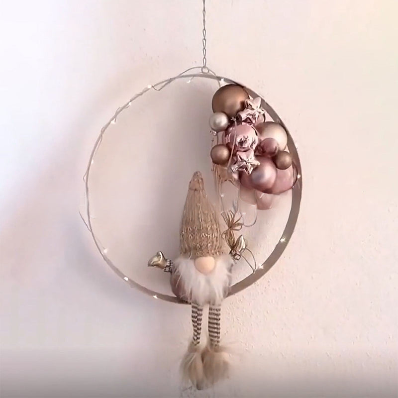 DIY Christmas Gnome Hanging Ornament