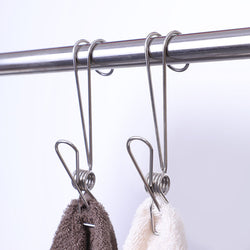 Stainless Steel Metal Long Tail Clip with Hooks