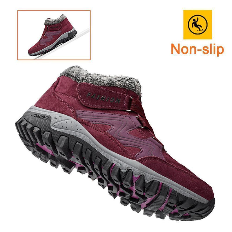 Couple Winter Warm Fur Lining Snow Shoes Unisex Thermal Boots