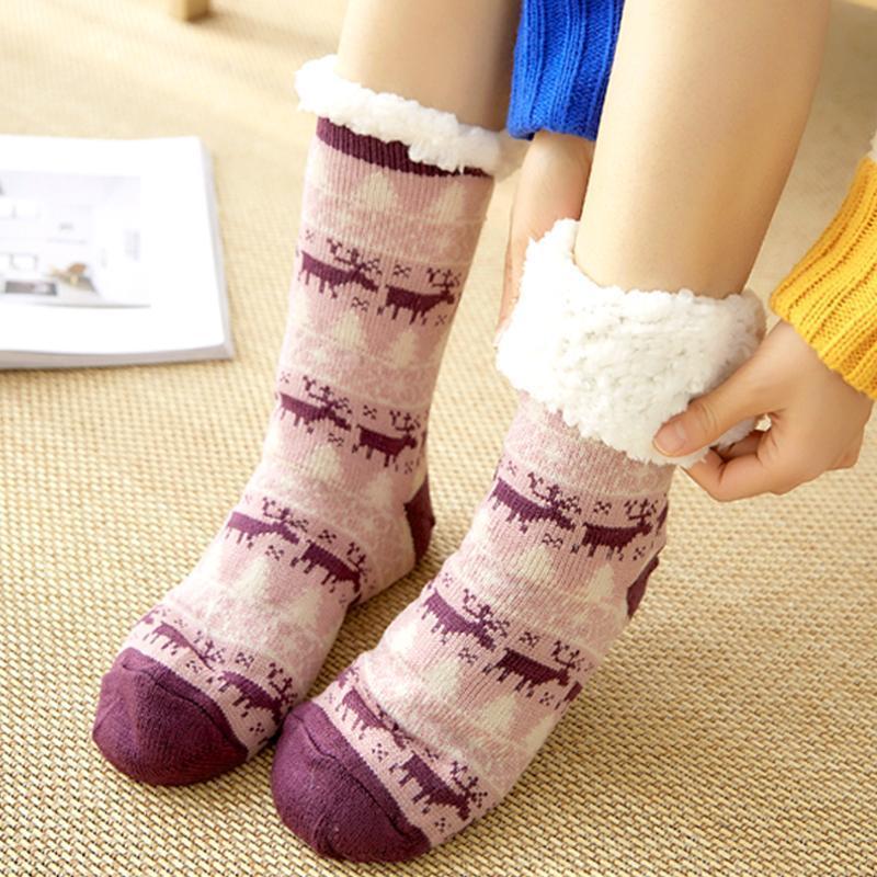 Winter Thermal House-stay Slipper Huggle Socks